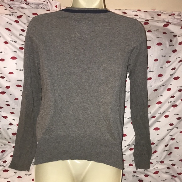 Heritage medium grey and blue checkered cardigan - Picture 3 of 4